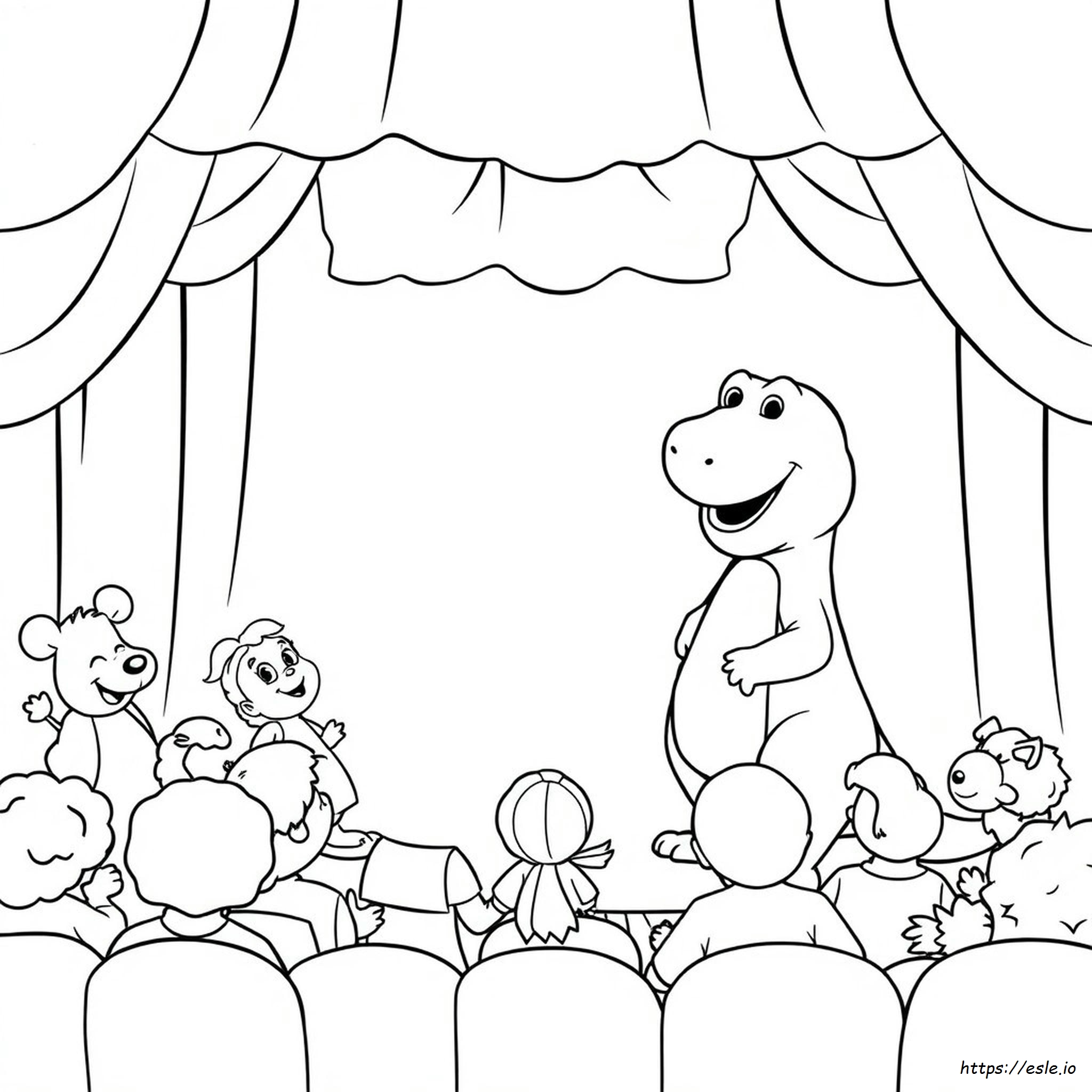 Barney And Friends Coloring Pages Free