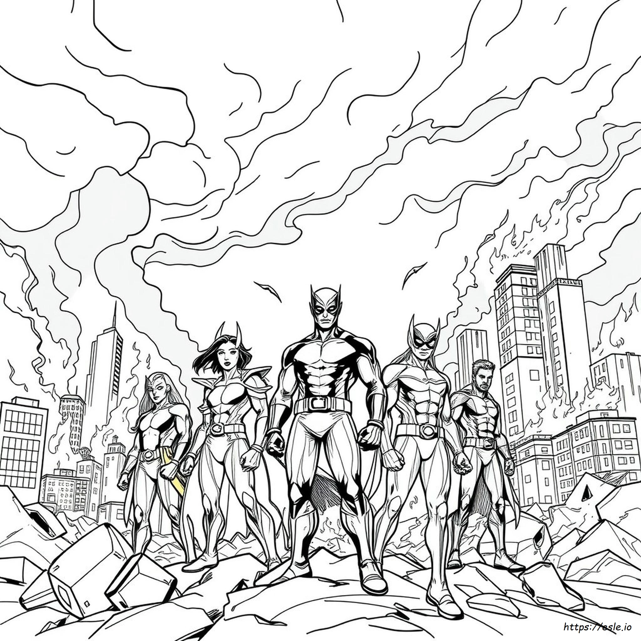 Apocalypse Xmen Coloring Page