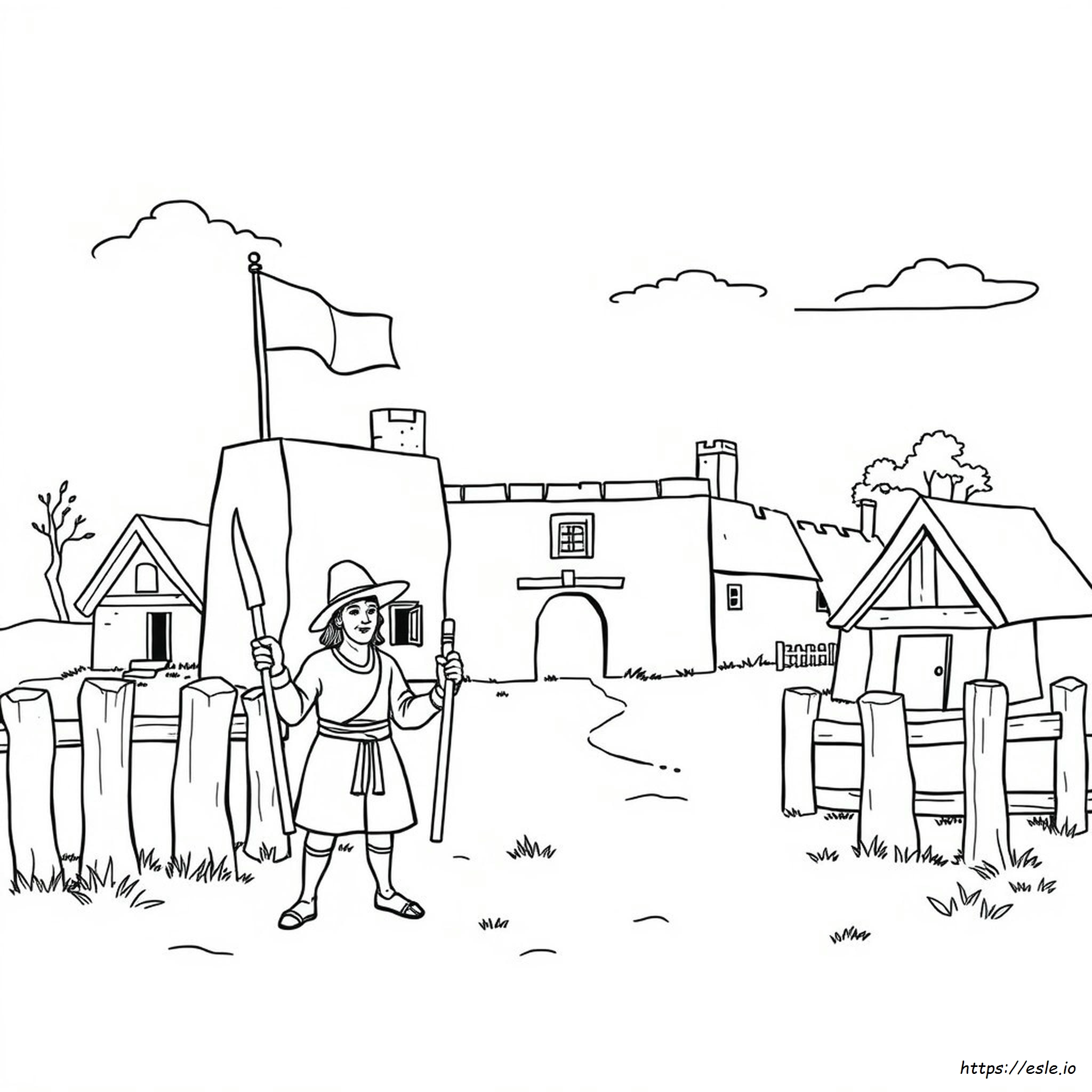 Jamestown Colony Coloring Pages