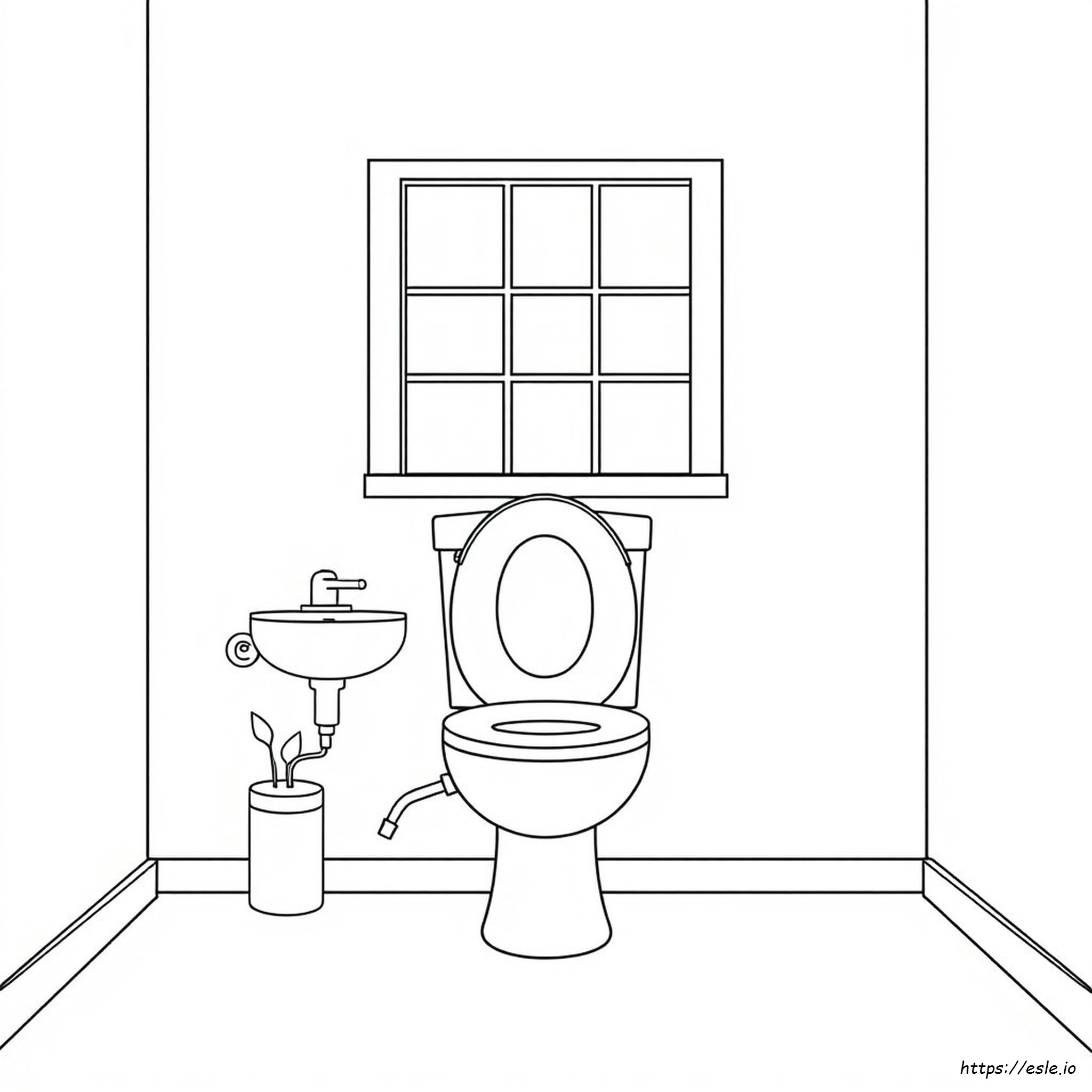 Toilet Coloring Sheet