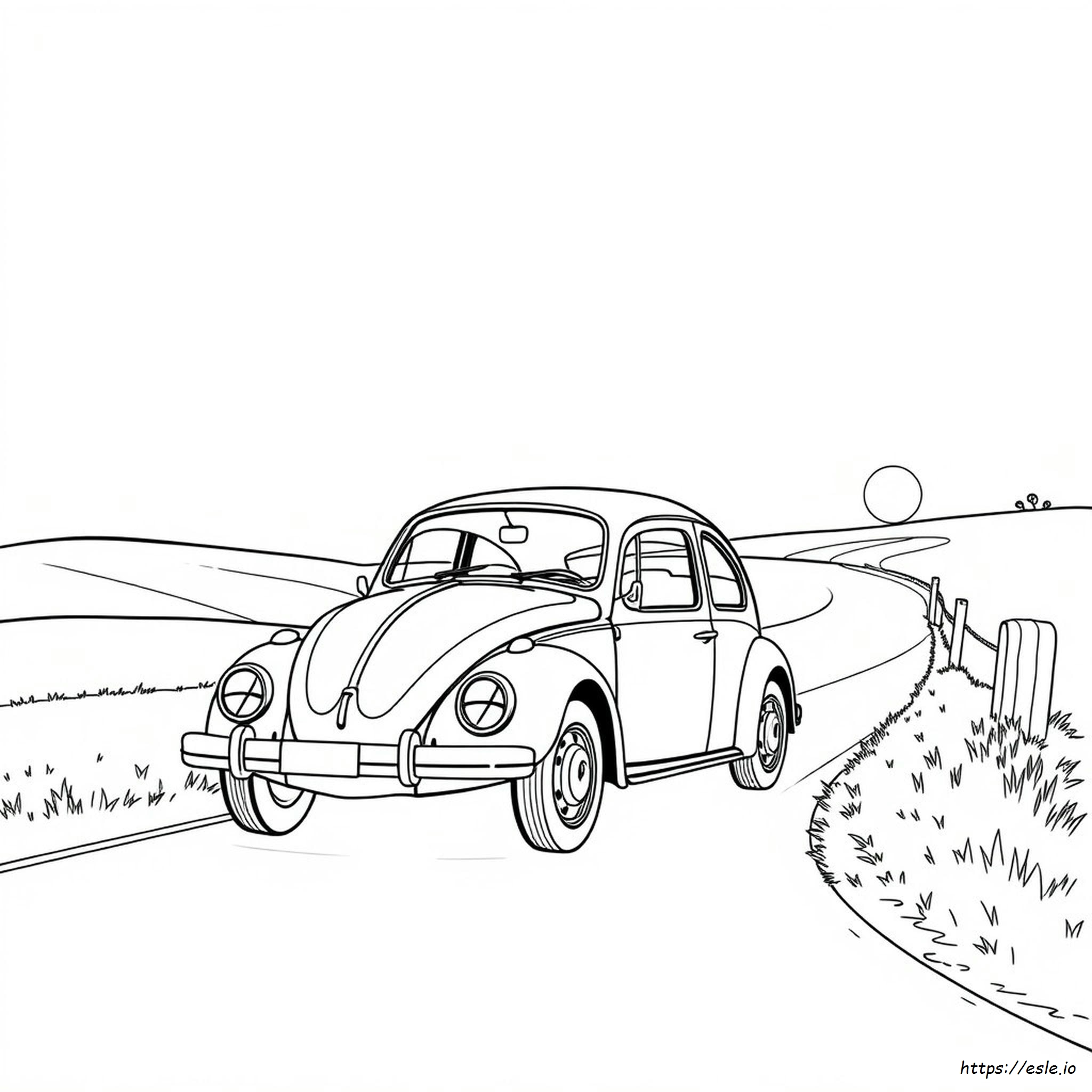 Old Vw Beetle Coloring Pages