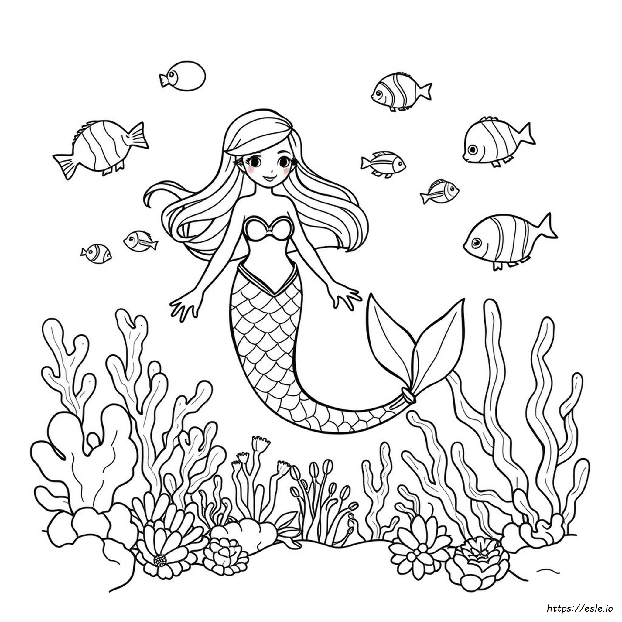 Páginas Para Colorear De Sirenas