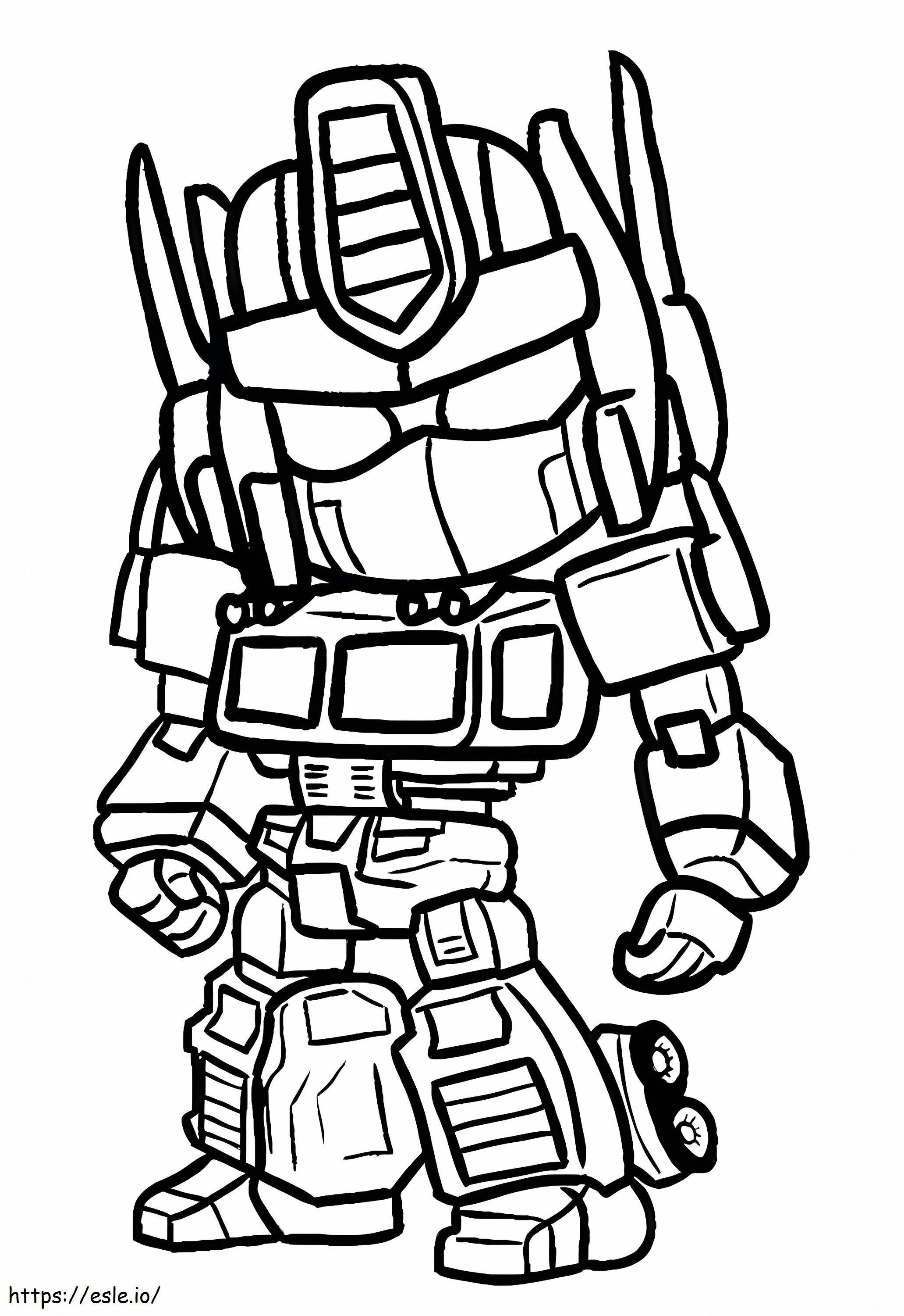 Best Robot Chibi coloring page
