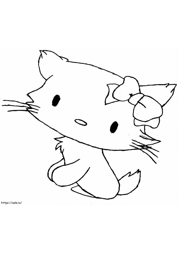 Charmmy Kitty Sketch coloring page