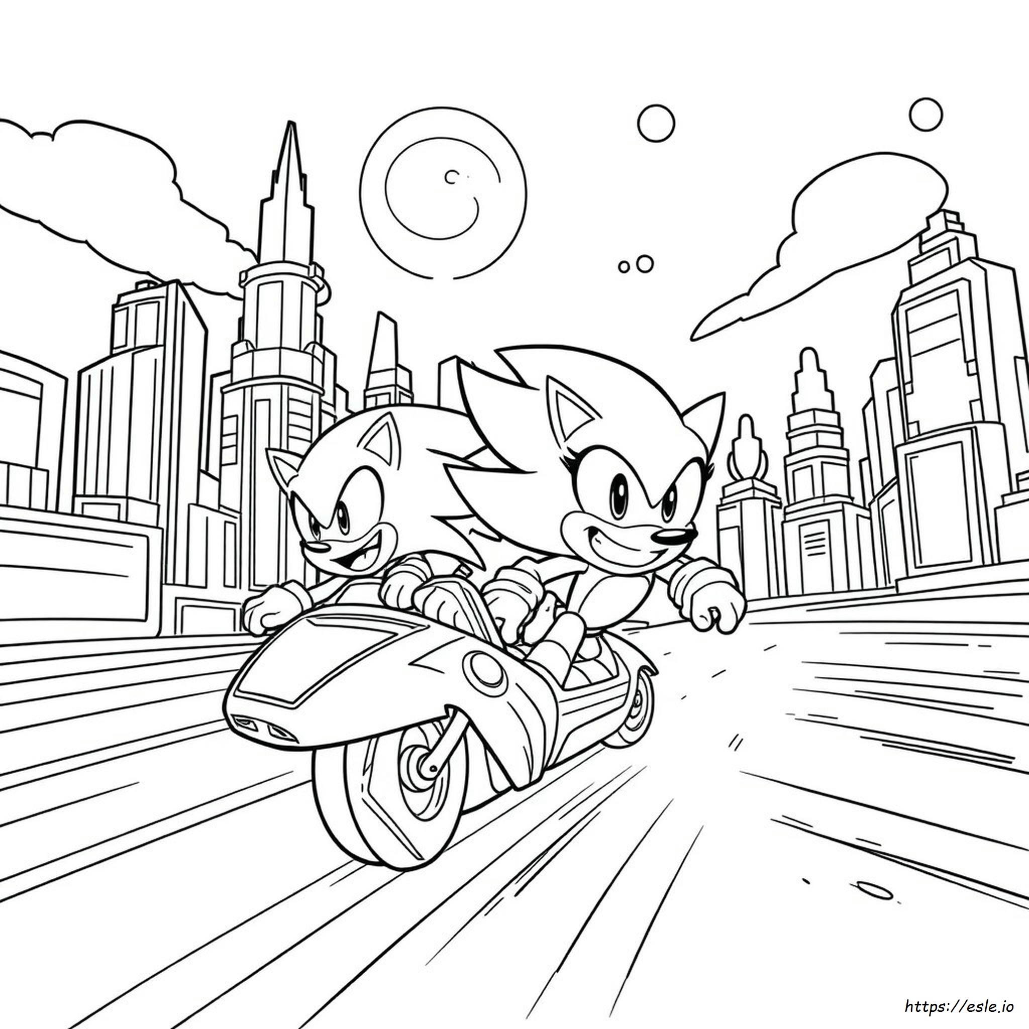 Sonic Prime Para Colorear De Velocidad Sonic Prime