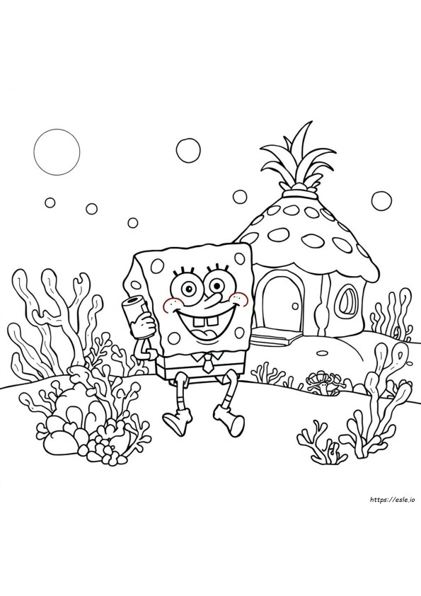 Bob Esponja Para Colorear