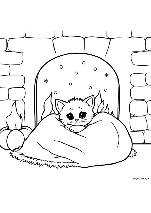 Cute Cozy Colouring Pages