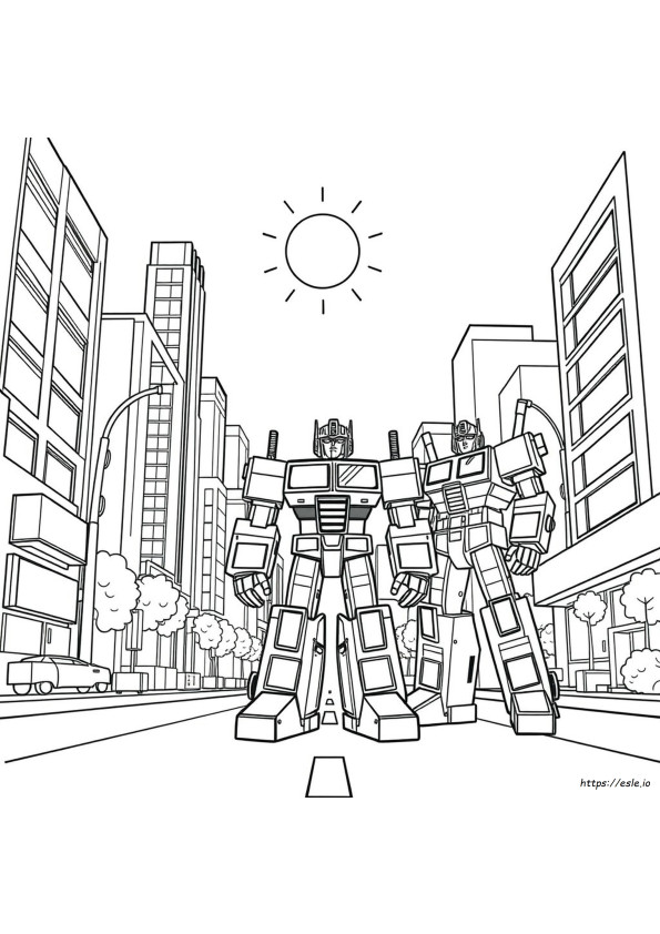 Transformers Coloring Sheets Free
