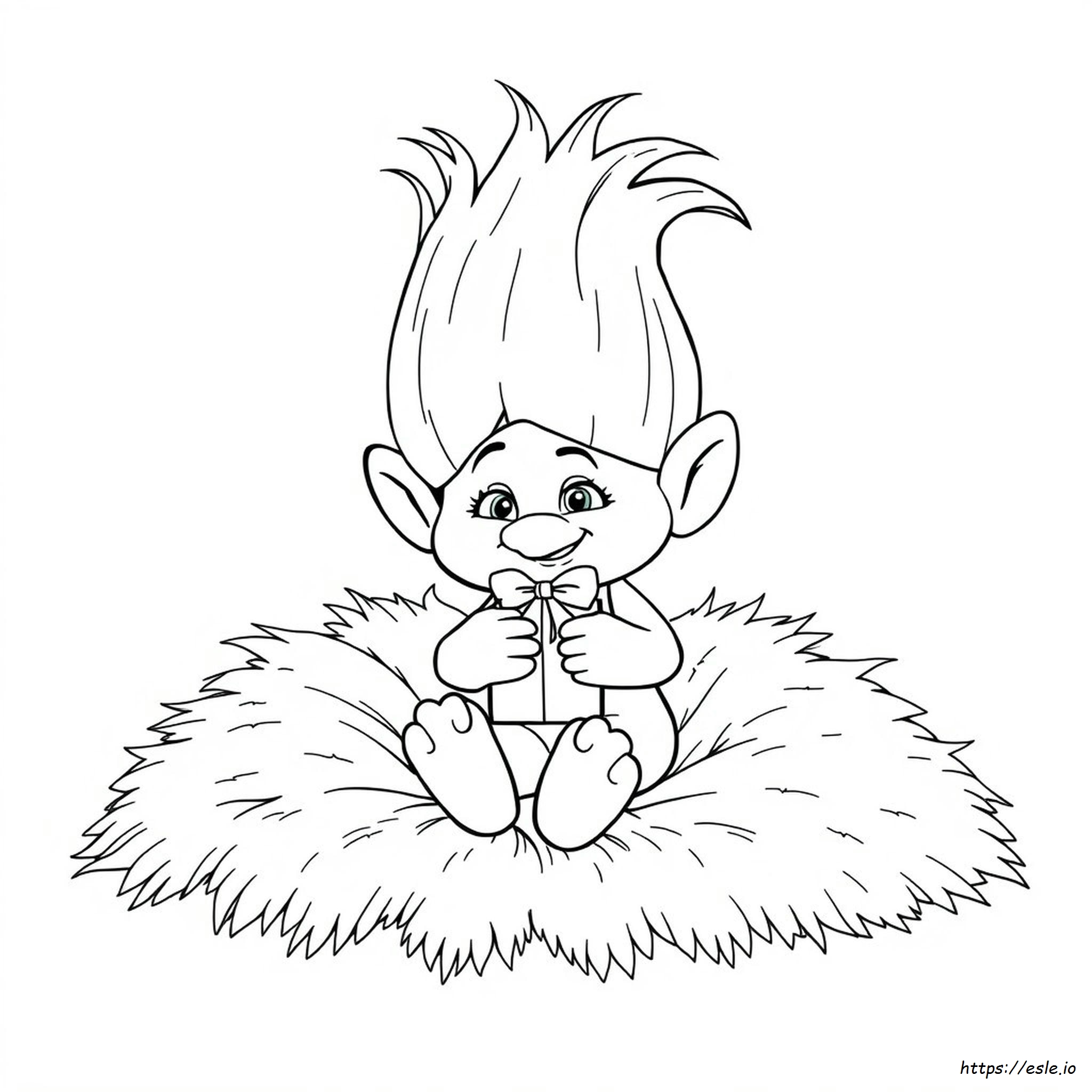 Coloriage Trolls Satin Et Chenille