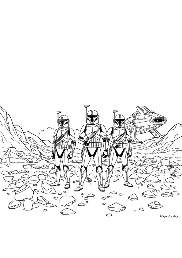 Star Wars Bad Batch Coloring Pages