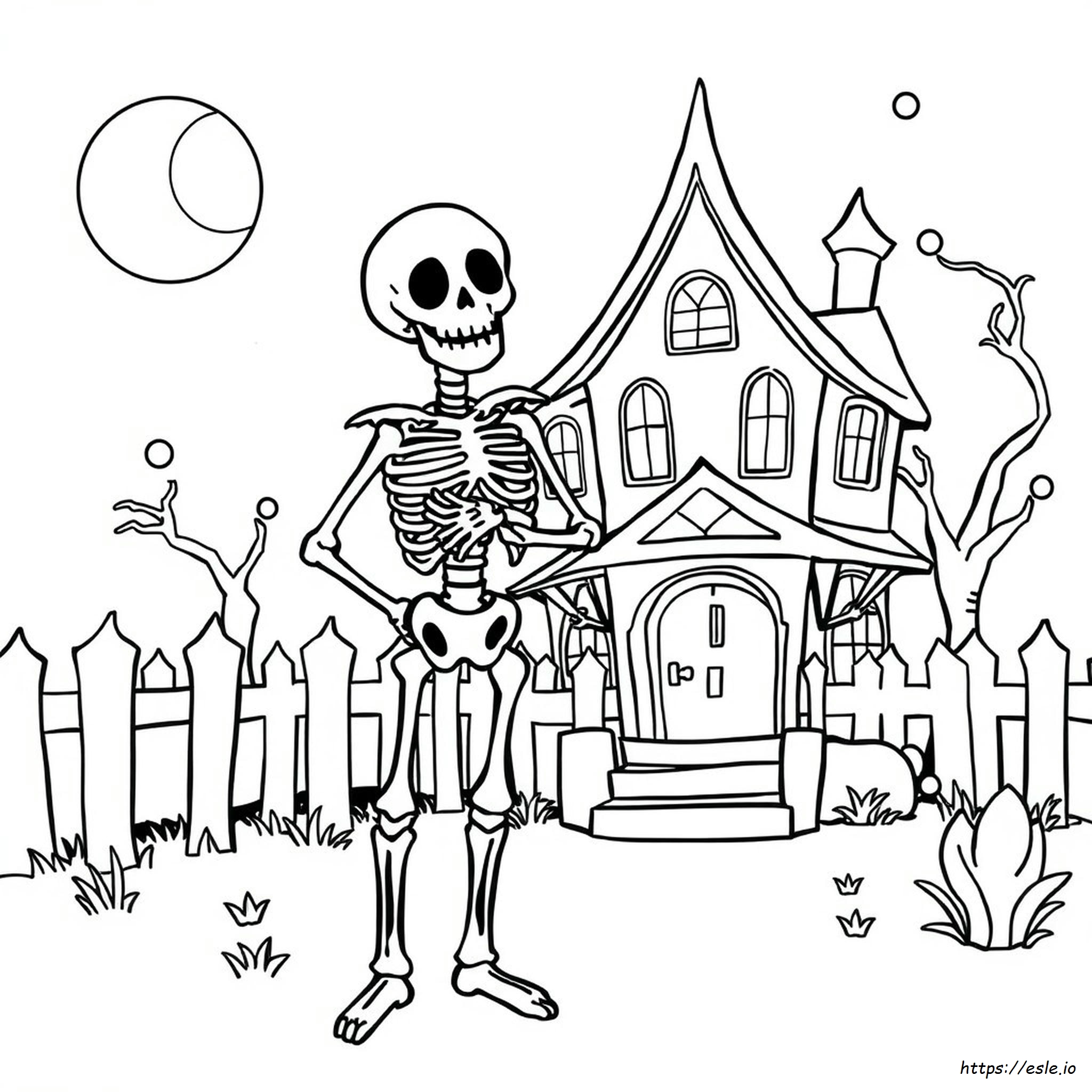 Jack The Skeleton Coloring Pages Printable