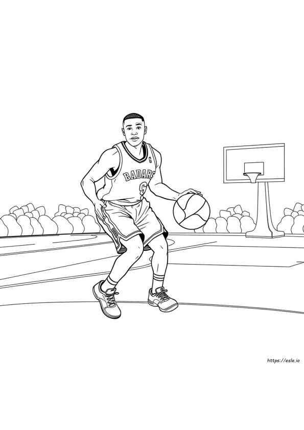 Gambar Mewarnai Nba Dapat Dicetak Gratis