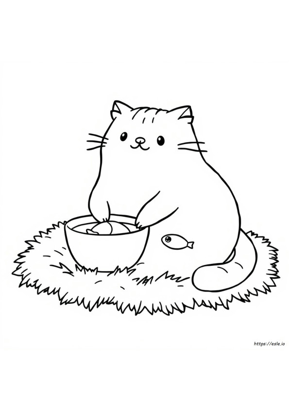 Pusheen Kucing Gambar Mewarnai