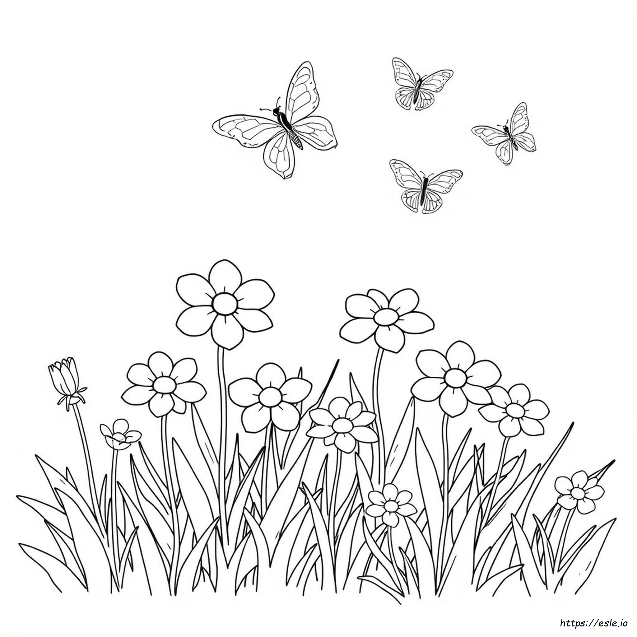 Dibujos Para Colorear De Flores Bonitas