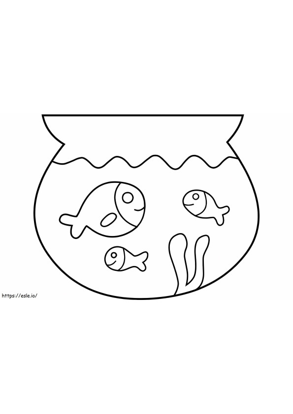 Small Fish Bowl coloring page