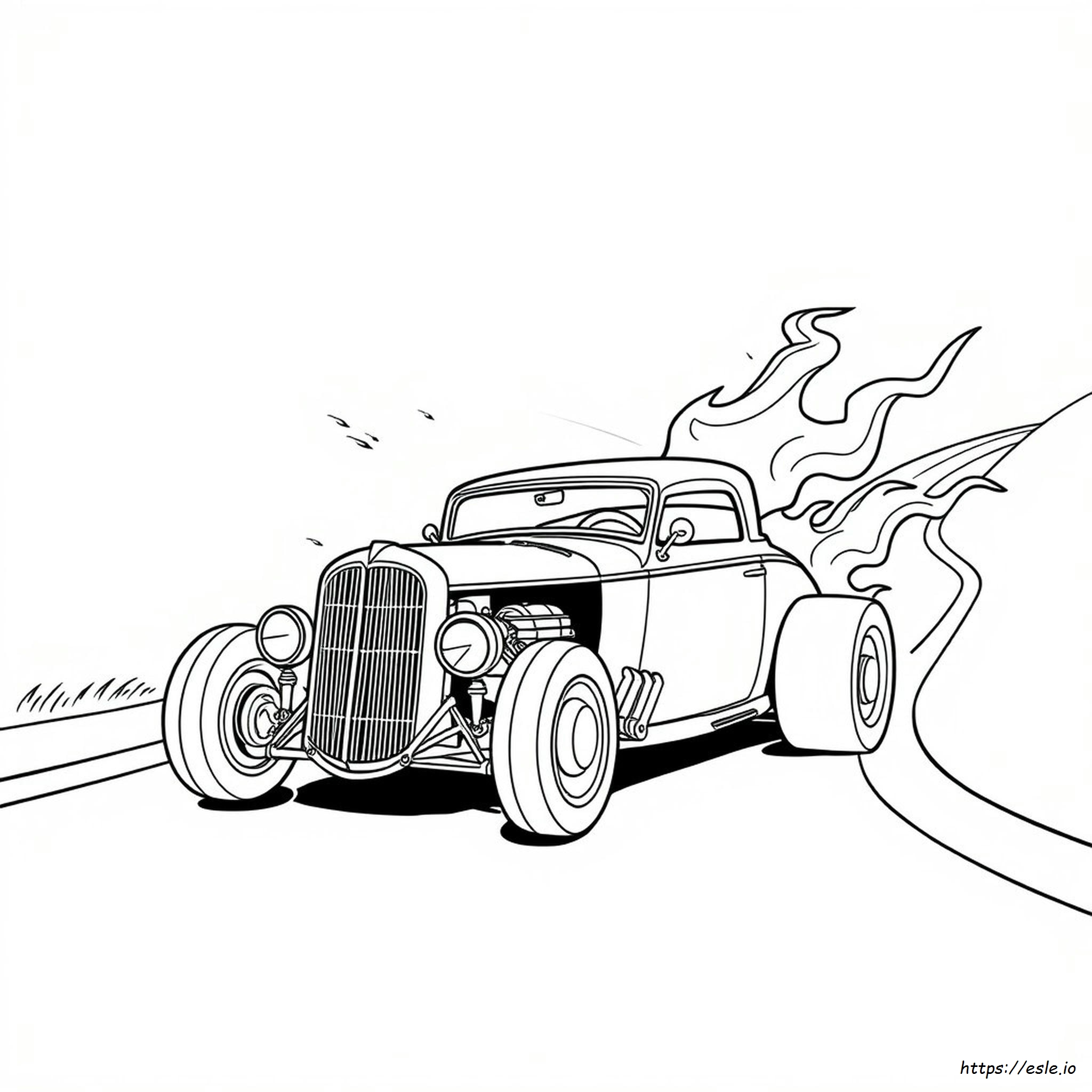 Hot Rod Ausmalbilder