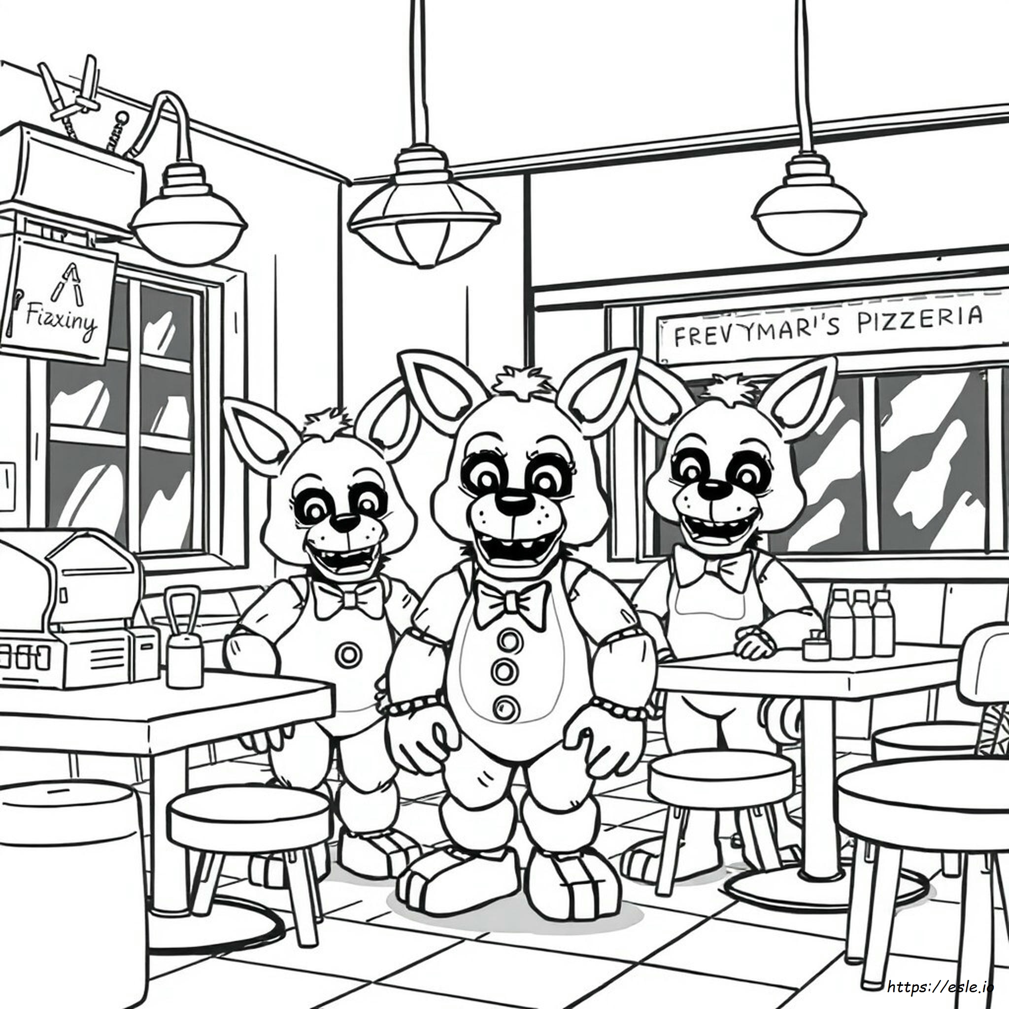 Fnaf Coloring Pages Nightmare Foxy