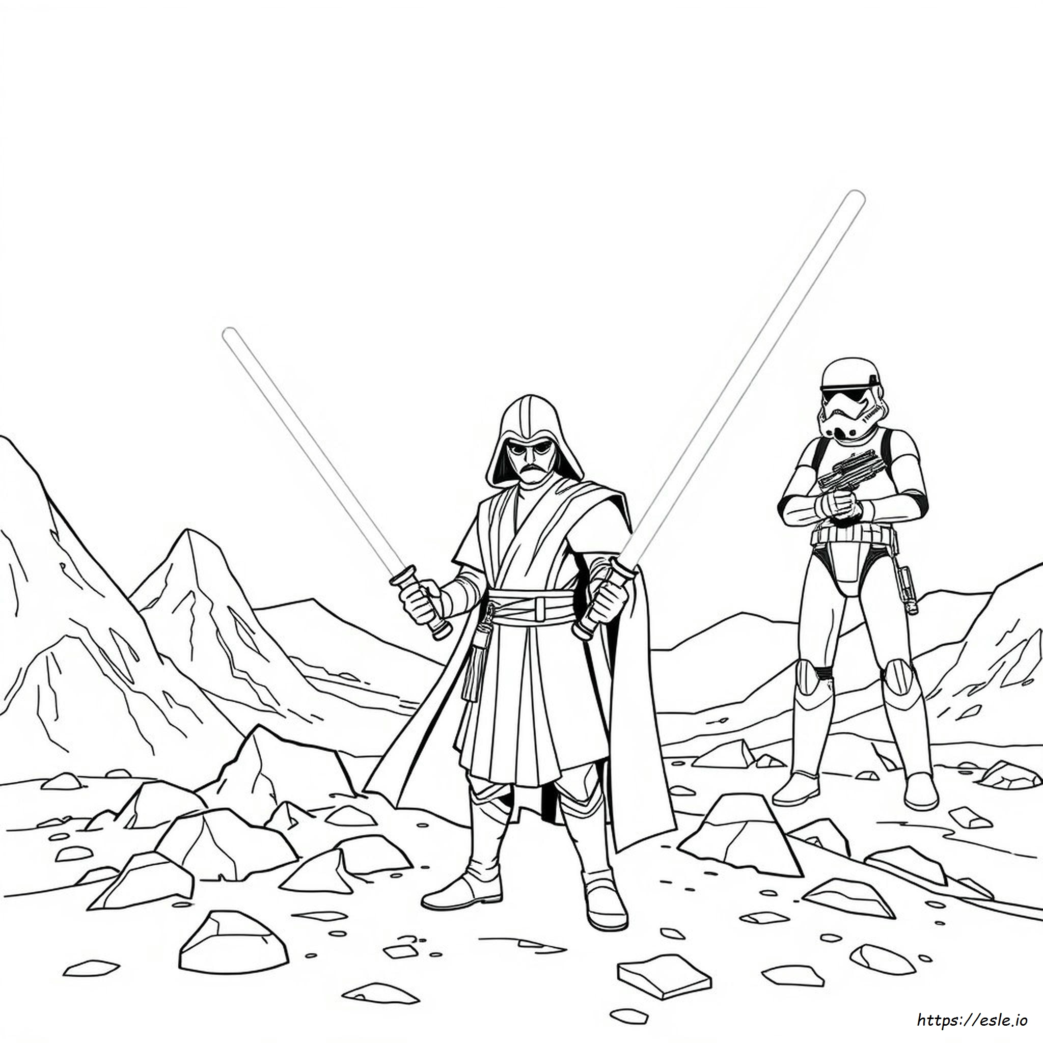 Páginas Para Colorear De Disney Star Wars