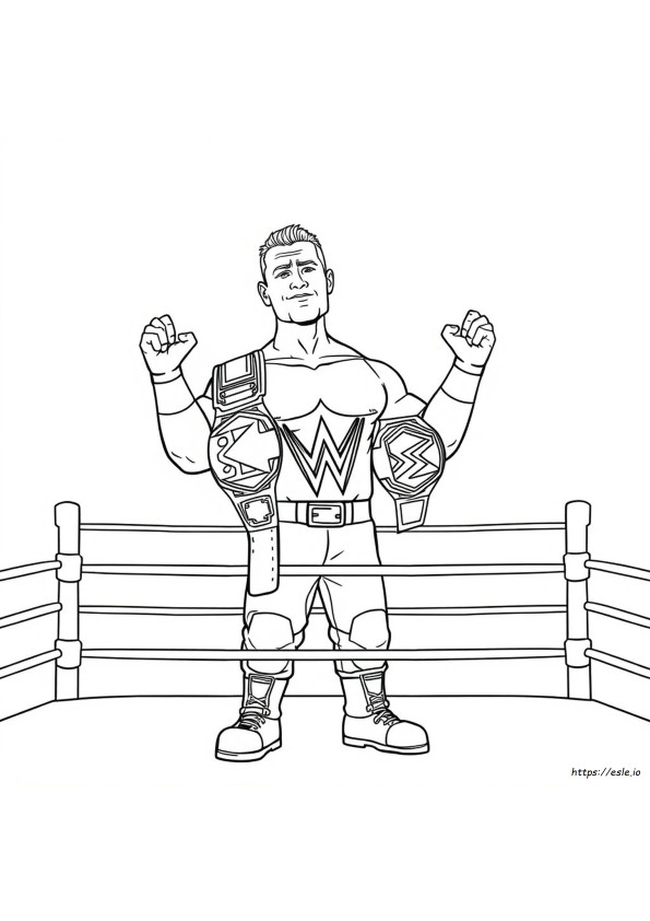 Coloriage John Cena