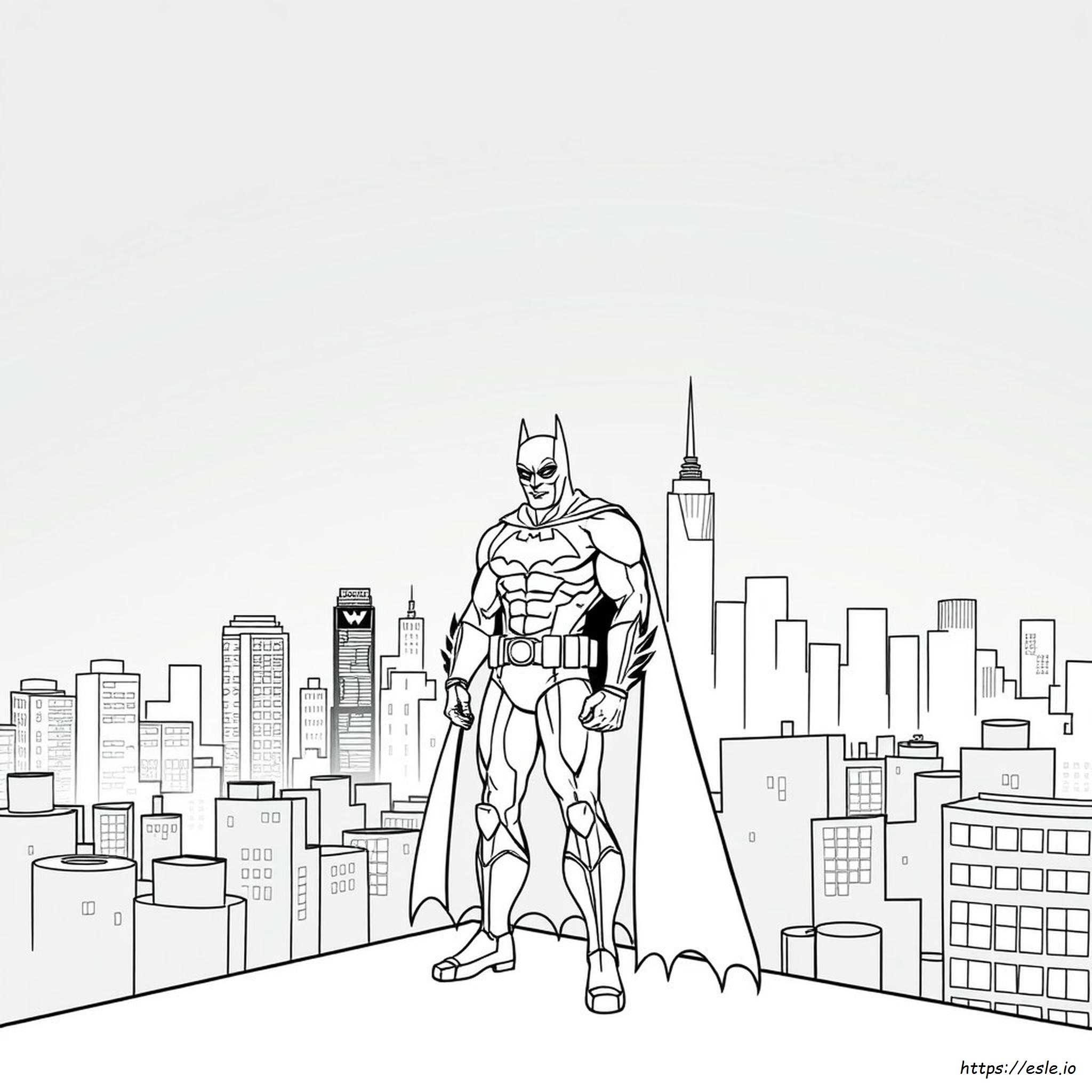 Realistic Dark Knight Batman Coloring Pages