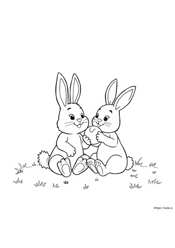 ナッフルバニー 塗り絵