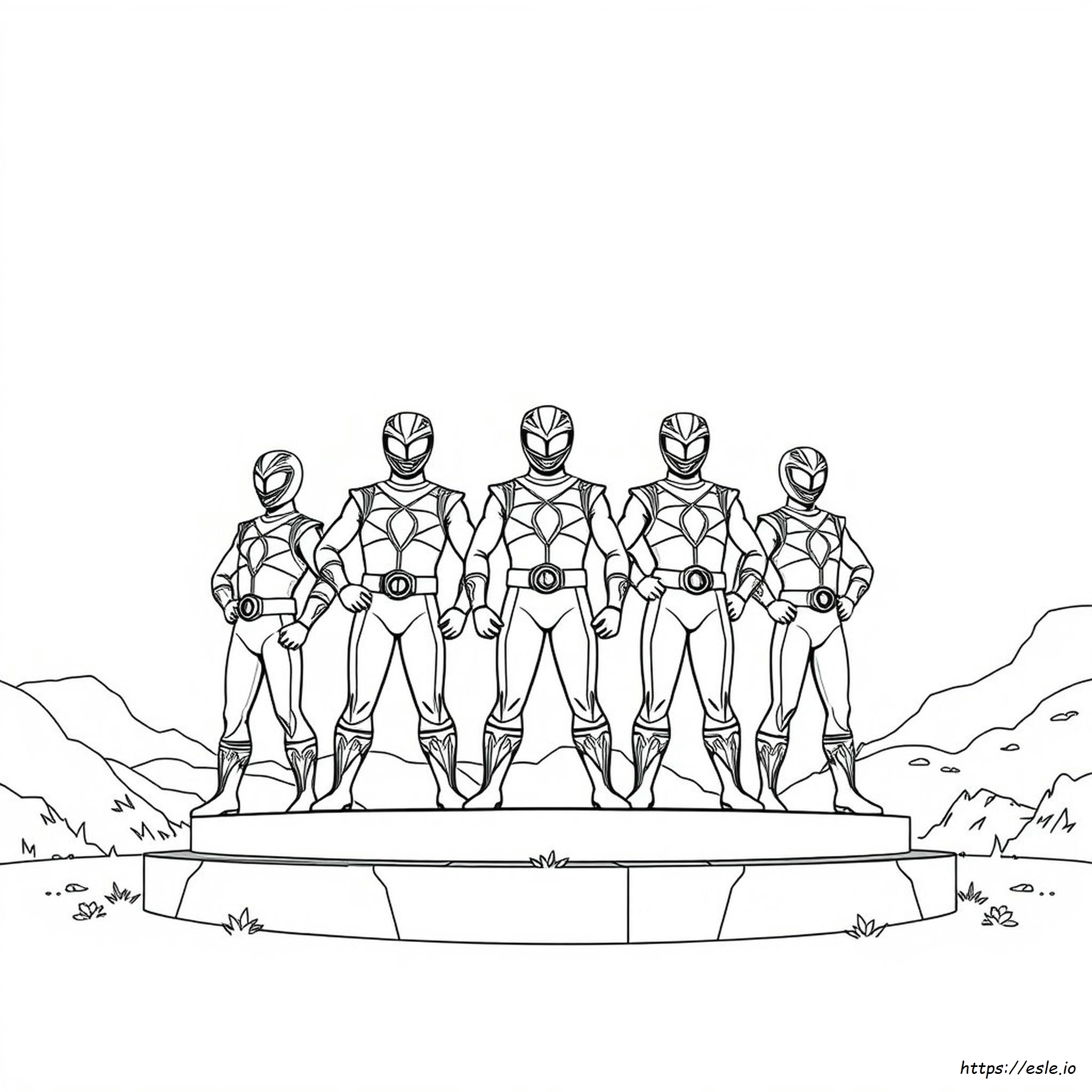 Power Rangers Disegni Da Colorare