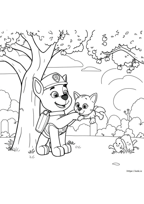 Gambar Mewarnai Paw Patrol