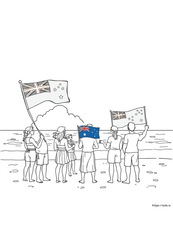 Gambar Mewarnai Hari Australia