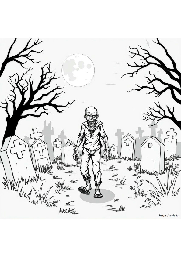 Zombi Boyama Sayfaları