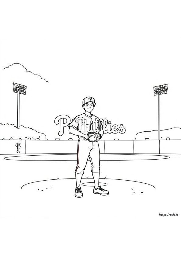 Gambar Mewarnai Philadelphia Phillies Yang Dapat Dicetak