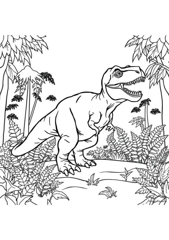 Dinosaur Coloring Pages Trex