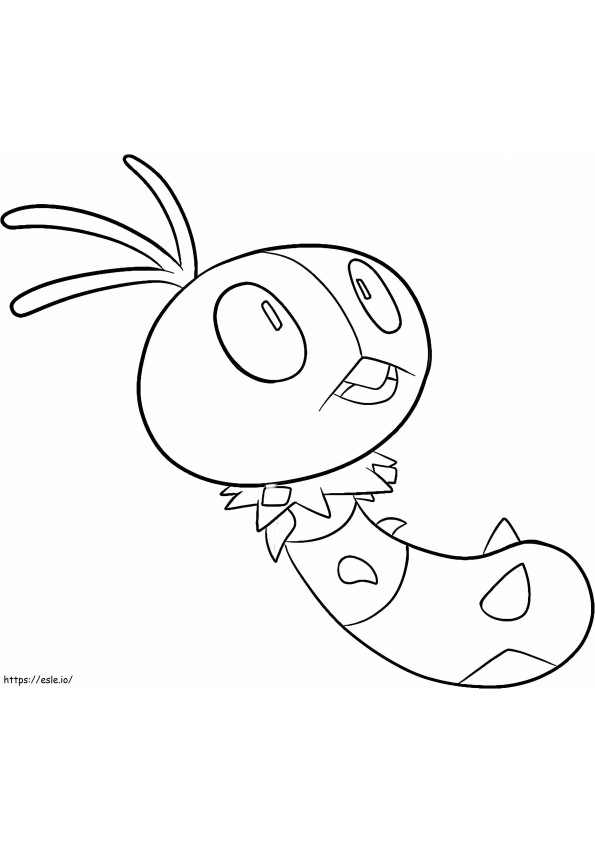 Scatterbug Pokemon 1 coloring page