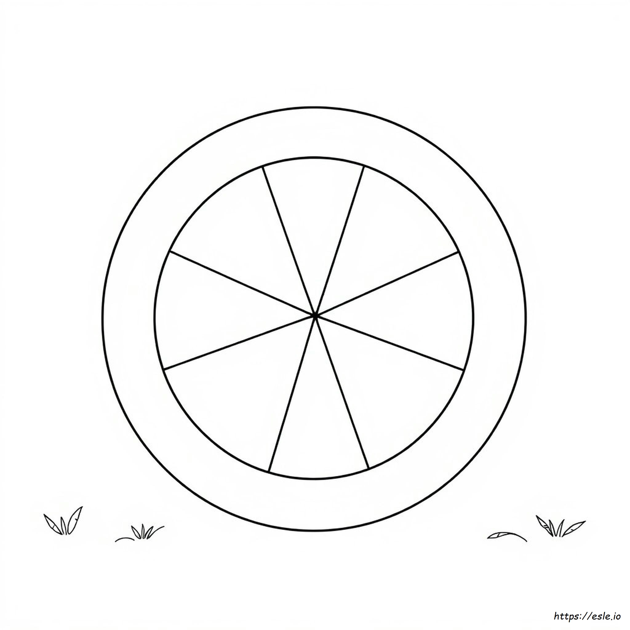 Dibujo De Rueda De Color