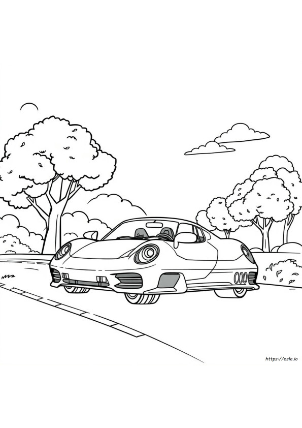 Gambar Mewarnai Mobil Keren