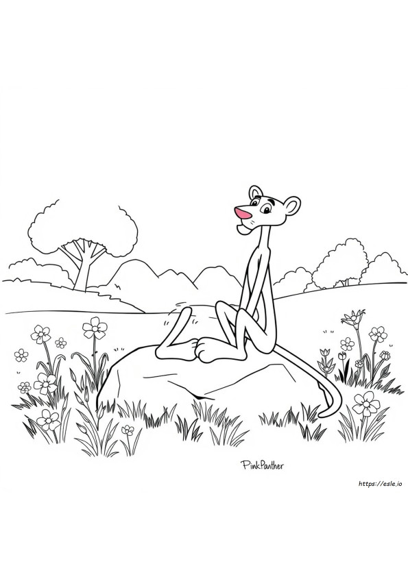 Mewarnai Gambar Pink Panther
