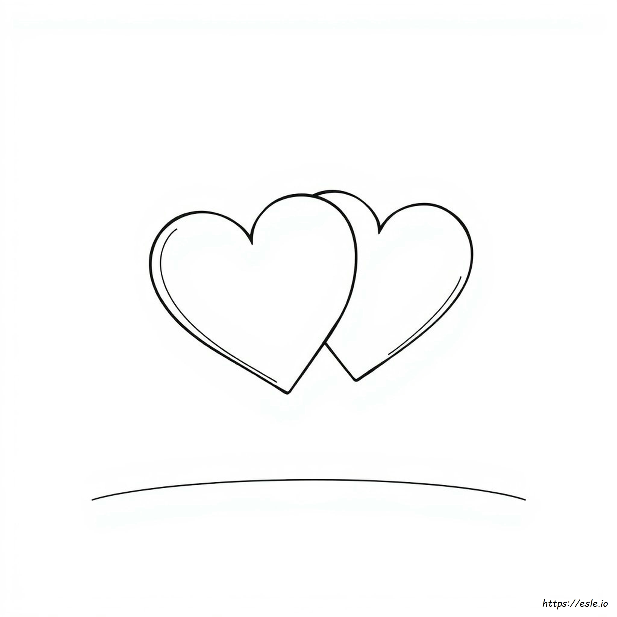 Love Heart Colouring Sheet