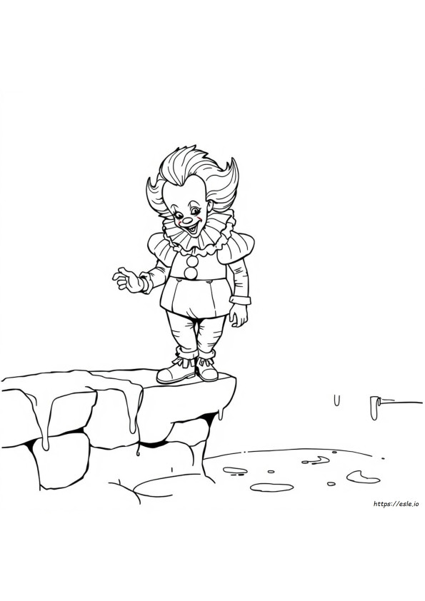 Gambar Mewarnai Pennywise Dapat Dicetak Gratis