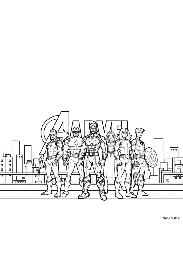 Marvel Gambar Mewarnai Dapat Dicetak Gratis