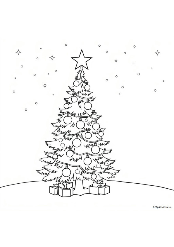 Coloriage Lumière De Noël