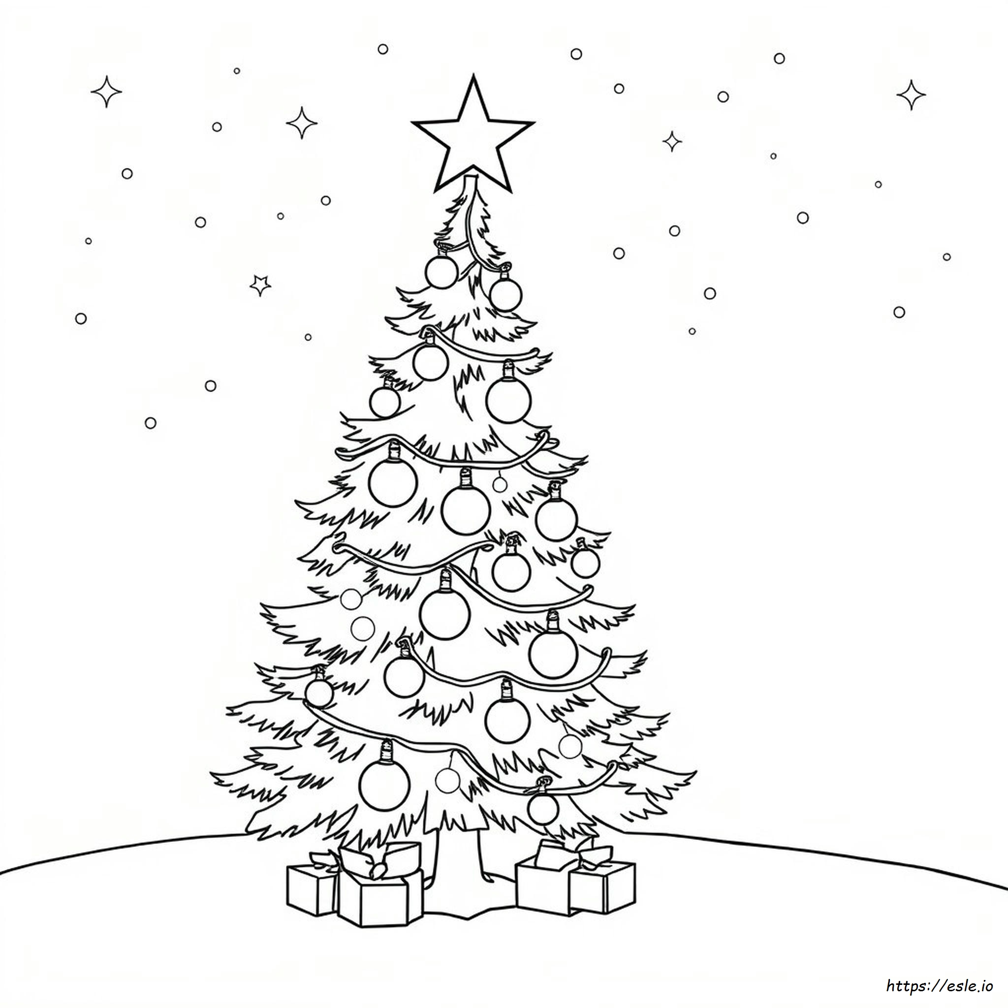 Luces De Navidad Para Colorear