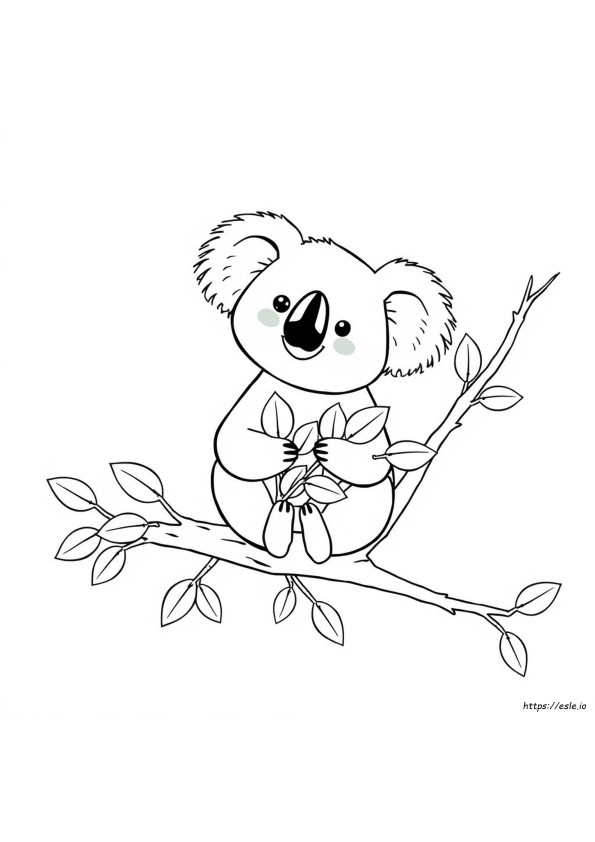 Coloriage Koala Mignon