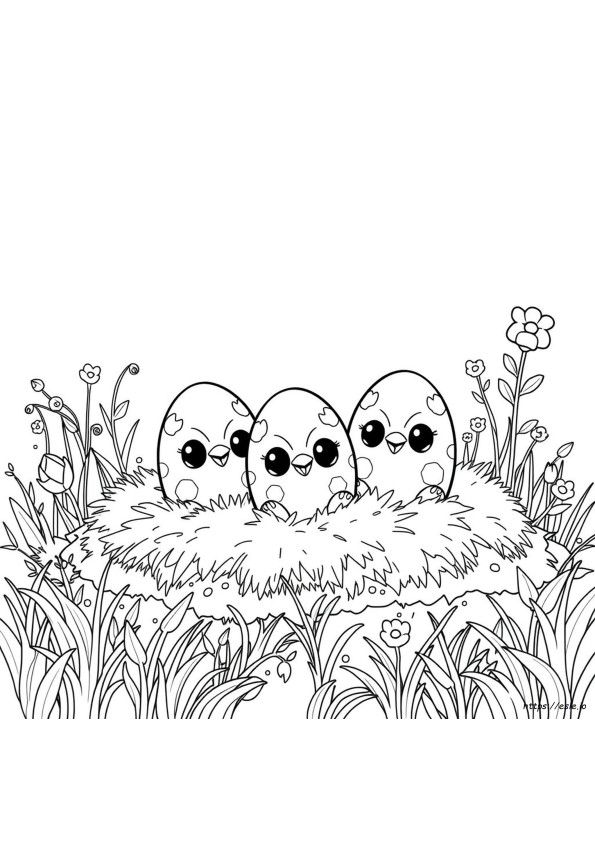 Halaman Mewarnai Hatchimals Pdf