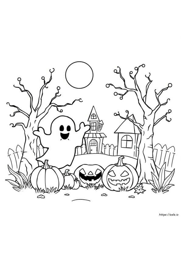 Ulang Tahun Halloween Gambar Mewarnai