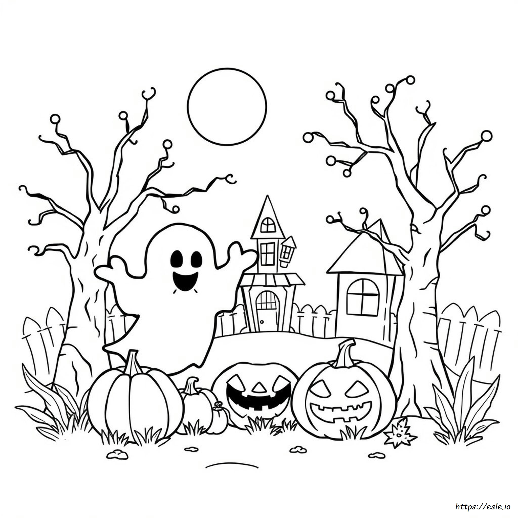 Páginas Para Colorear De Cumpleaños De Halloween