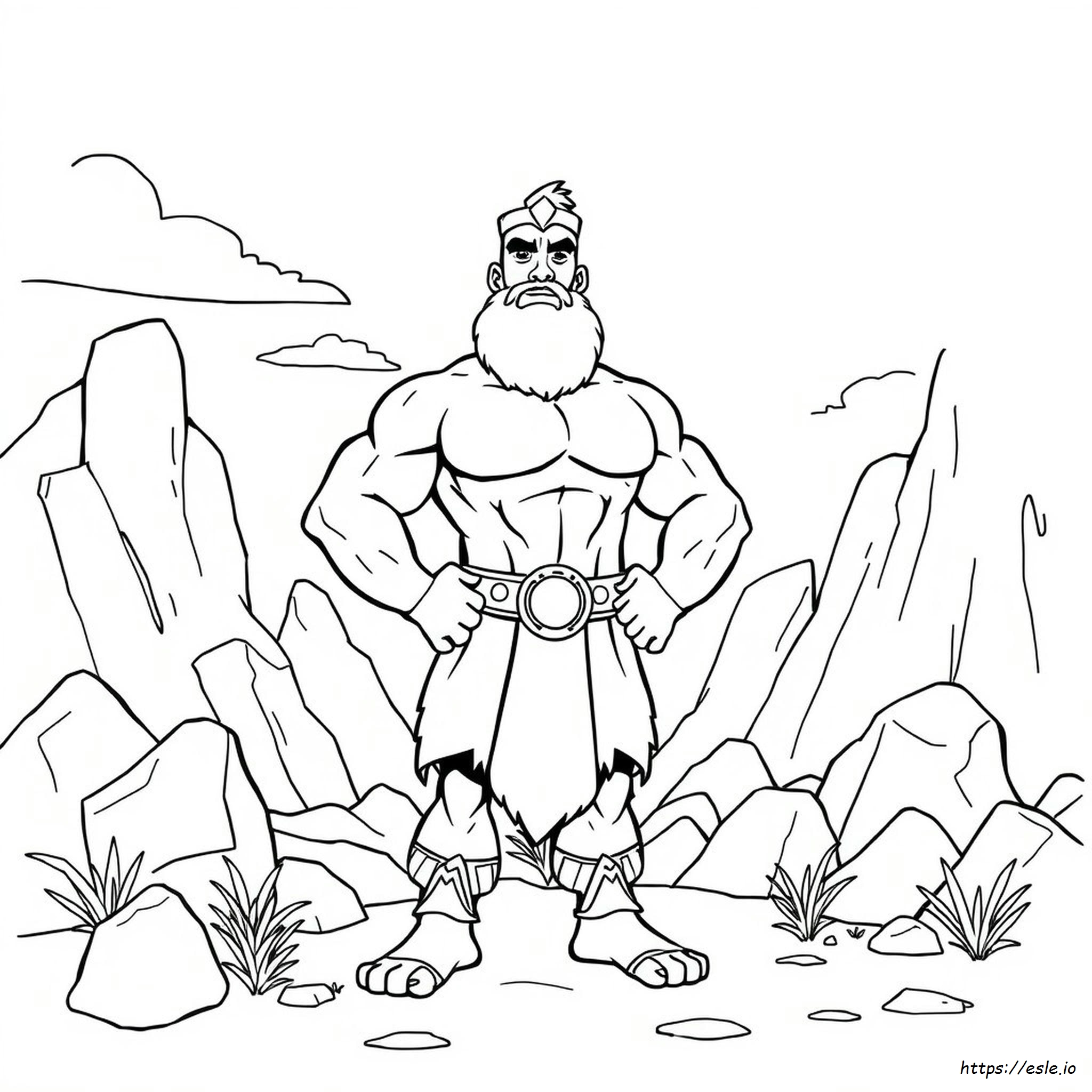 Samson Forte Da Colorare