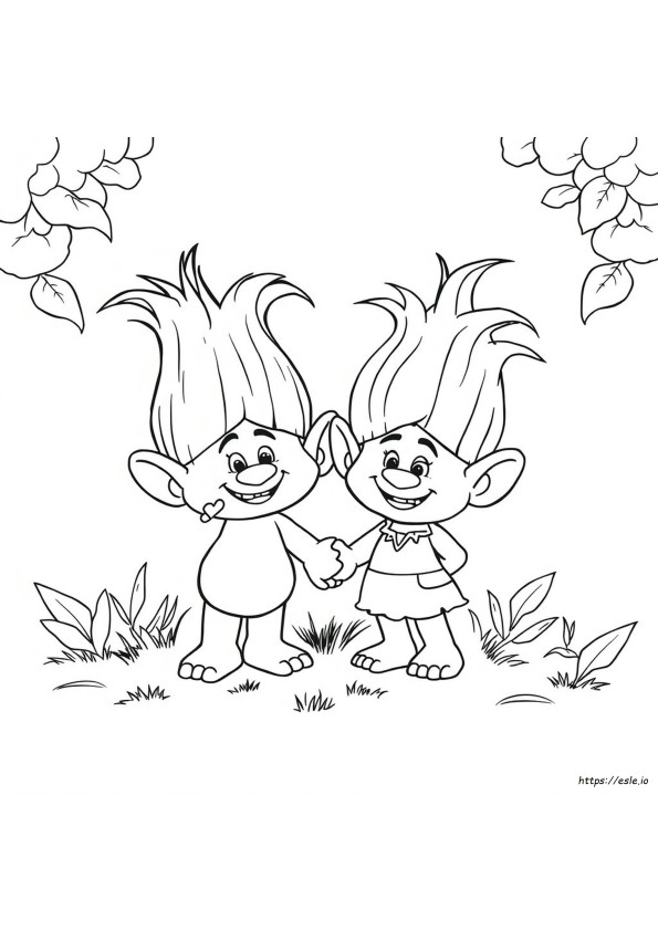 Trolls Velvet Dan Veneer Gambar Mewarnai