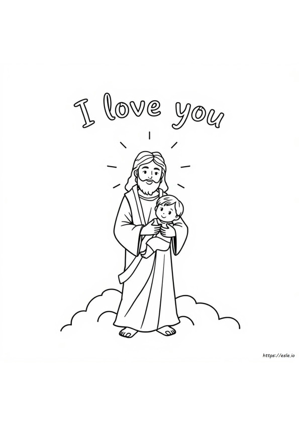 Yesus Mengasihimu Lembar Mewarnai