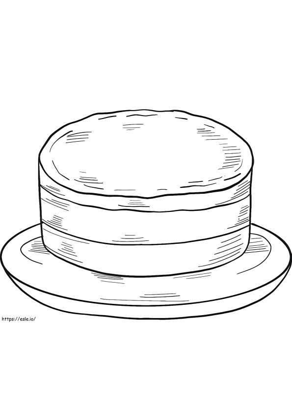 Chocolate Cake coloring page