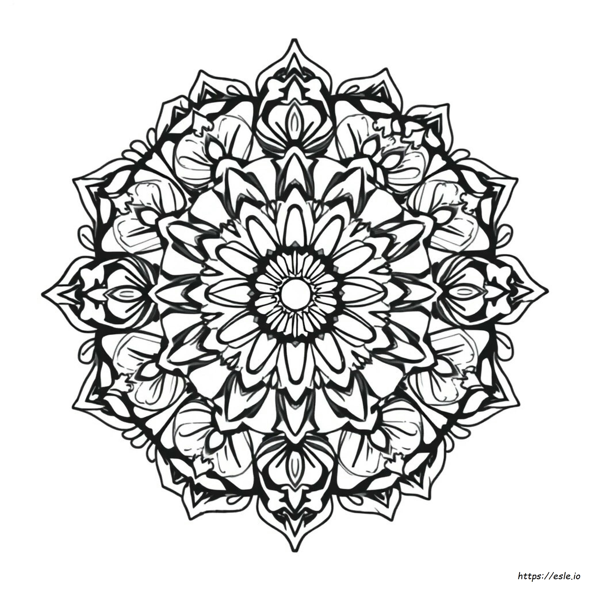 Große Mandala Ausmalbilder