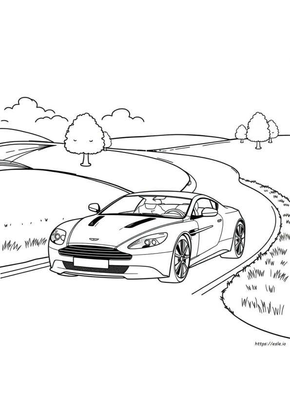 Gambar Mewarnai Aston Martin
